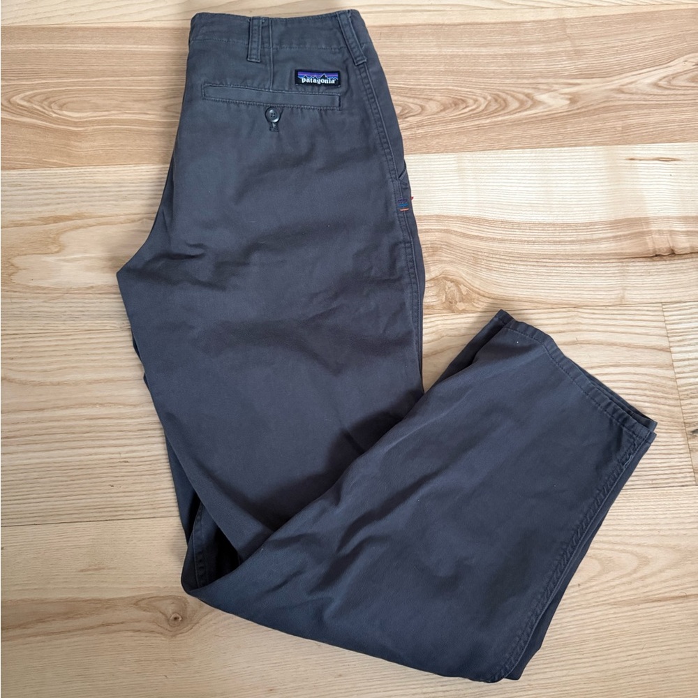 Patagonia Four Canyons Twill Pants Mens 32 Gray Hiking 56035 Organic Cotton